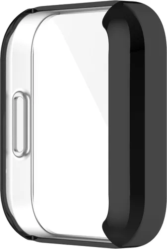 Vista 5 de Funda compatible con Xiaomi Redmi Watch 2 Lite, resistente a los arañazos, suave y duradero, funda protectora de poliuretano termoplástico Negro