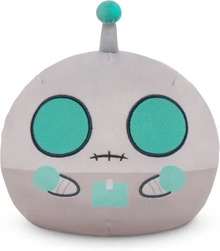 Vista 2 de TeeTurtle Invader Zim - Peluche reversible Gir de 6 pulgadas - Robot + disfraz de perro - Lindo peluche suave Kawaii de Nickelodeon