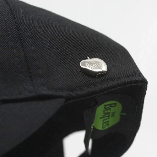Vista 7 de The Beatles Gorra de béisbol ajustable clásica Drop T Logo Sgt Pepper Drum Abbey Road Negro