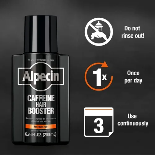 Vista 6 de Alpecin Potenciador de cabello con cafeína con nueva fragancia de 6.76 onzas líquidas Potenciador del rendimiento Promueve el crecimiento