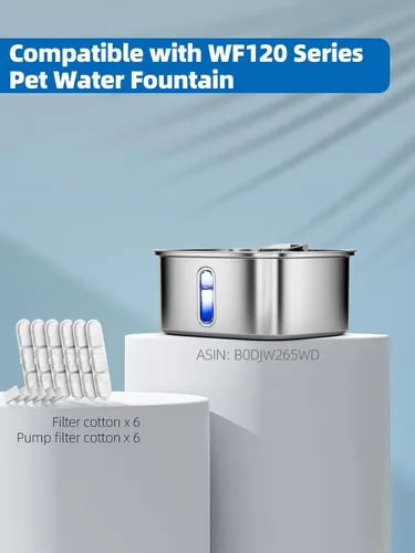 Vista 3 de Fuente de agua para perros grandes, fuente de acero inoxidable para perros de 9 l/2.4 galones con ventana visible y filtración, dispensador