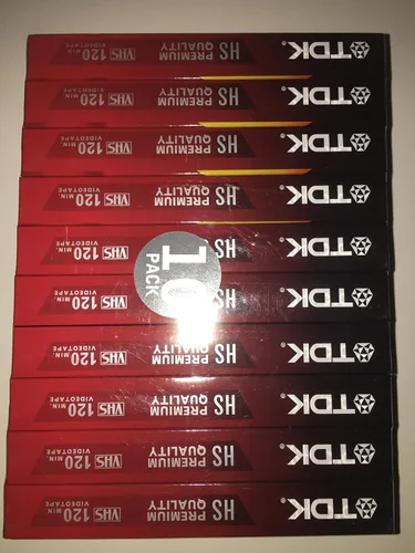 Vista 2 de TDK T-120HS Premium Quality VHS Cassettes 10 pack