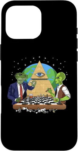 Vista 18 de Funda para iPhone 14 Pro Alien Illuminati Conspiracy Theory All Seeing Eye Aliens