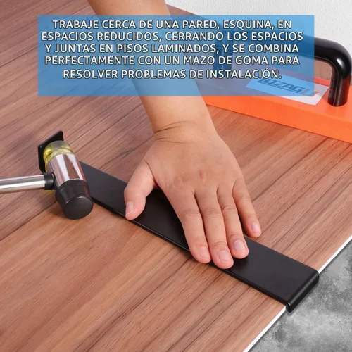 Vista 7 de Kit de 43 piezas para herramientas de suelo laminado, kit de instalación LVP, herramientas para suelos de vinilo, taco de golpeteo con mango