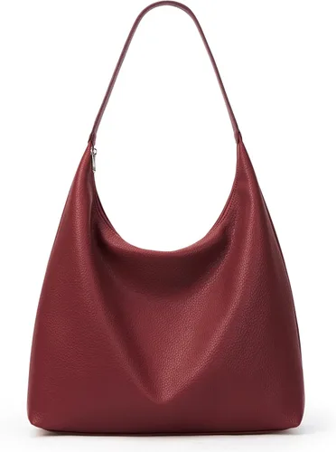 Vista 8 de KALIDI Bolso de Mano Casual de Cuero Vegano Bolso Hobo con Cremallera para Trabajo de Fin de Semana Bolso de Hombro para Viaje de Mujer