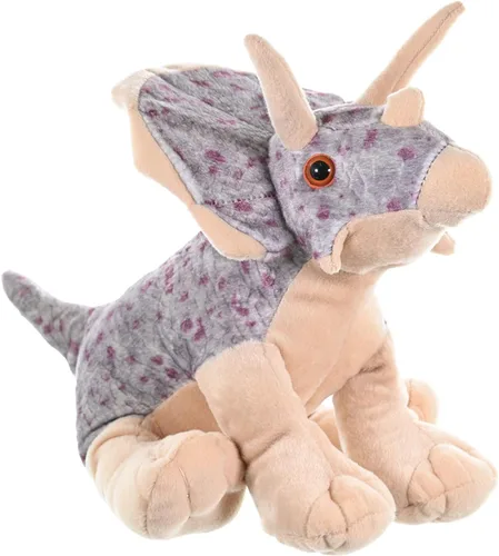 Vista 3 de Wild Republic CK-mini Triceratops Animal de peluche de 8 pulgadas , 12", Multicolor