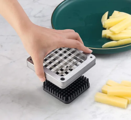 Vista 7 de New Star Foodservice 1028959 Cuchilla de repuesto para cortador de papas fritas 1028935 New Star Foodservice montado en la pared de 1/2 pulgada