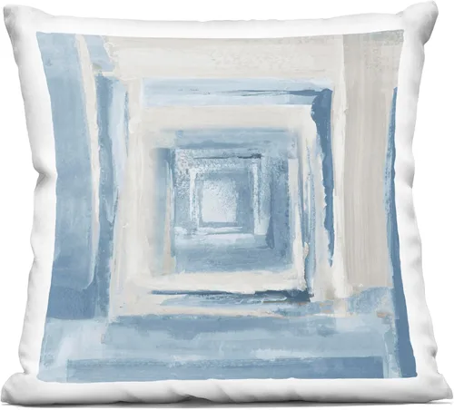 Vista 16 de Stupell Industries Liz Jardine - Cojín abstracto con diseño de geoda de ágata, 18 x 18 pulgadas, color azul
