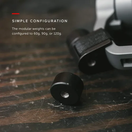 Vista 3 de Moment Universal Gimbal Counterweight for Evo and Zhiyun Gimbals