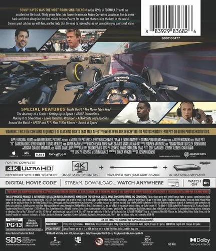 Vista 3 de F1 The Movie (4K Ultra + Digital) [4K UHD]