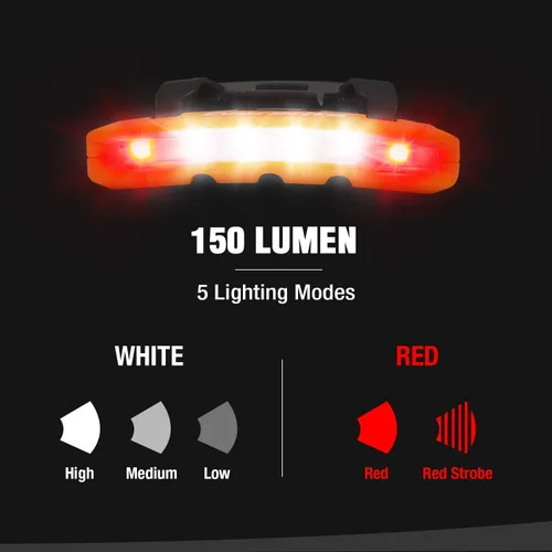 Vista 2 de EverBrite Paquete de 2 luces recargables para sombrero + luz recargable para bolígrafo, 4 modos de iluminación, zoomable