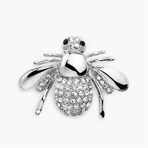 Vista 4 de Broches de abeja con temática de insectos de cristal, broche de animal útil y profesional, Perla, sin piedra, sin perla