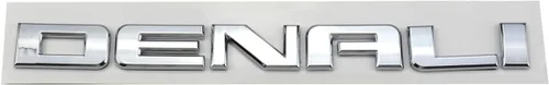 Vista 2 de Aimoll Denali Emblemas de placa de identificación, insignia para GM 07-16 Yukon Sierra Terrain (1 unidad, cromado)