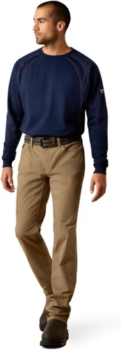 Vista 3 de ARIAT Pantalón Rebar M4 Durastretch de ajuste relajado para hombre, hecho para ser resistente y apilable de pierna recta caqui Field