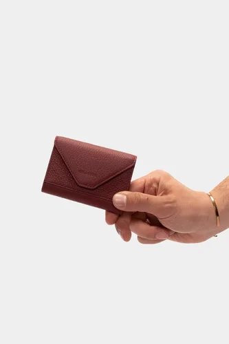 Vista 15 de grande Estuches para tarjetas 3639, Naranja, Tarjetero de cuero con cierre magnético, cartera pequeña de acordeón para mujer
