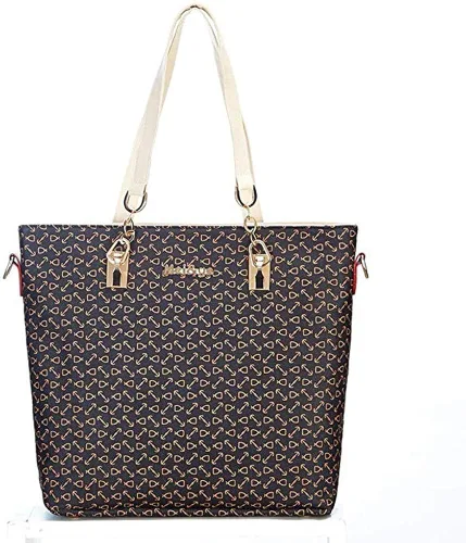 Vista 2 de Juego de 6 bolsos para mujer, de piel sintética, multiusos, clásico, bolsa de hombro