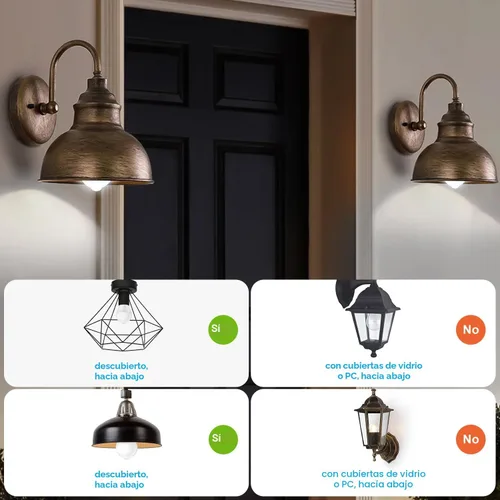Vista 8 de Bombillas con sensor de movimiento, 13 W (equivalente a 100 W) activado por movimiento, bombilla LED con sensor de atardecer a amanecer, A19 E26