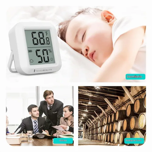 Vista 6 de THIRDREALITY Sensor de temperatura y humedad Zigbee con pantalla LCD digital, requiere concentrador ZigBee, registros de aplicaciones, monitoreo