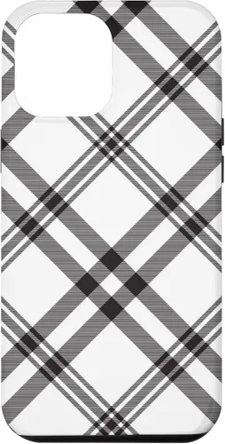 Vista 25 de Funda para iPhone 11 Pro Max a cuadros en blanco y negro