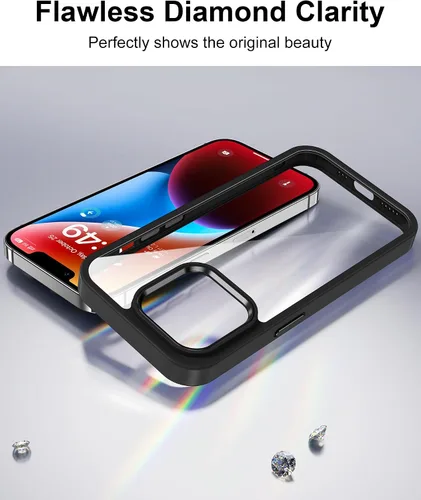 Vista 19 de HOOMIL Funda para iPhone 7 Plus/iPhone 8 Plus de 5.5 Pulgadas, sin amarillamiento, protección contra caídas, cubierta trasera dura transparente