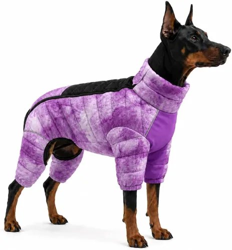 Vista 21 de Suéter para Perro ArmyGreen, Resistente al Viento, Reflectante - Chaqueta de Invierno Dirigible para S, M, L - Cremallera, Tallas Ajustables Verde