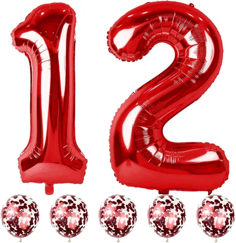 Vista 54 de Globos negros del número 10 para decoraciones de cumpleaños número 10, globos de helio de mylar de lámina de 40 pulgadas negros del número 1 & 0