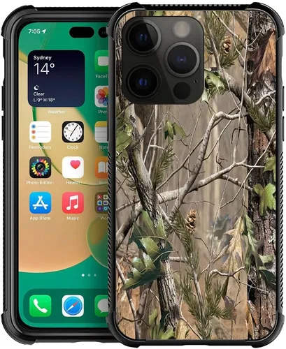 Vista 11 de ZHEGAILIAN Funda compatible con iPhone 14, funda de munición AK 47, parte trasera de vidrio templado+funda protectora de TPU de silicona suave