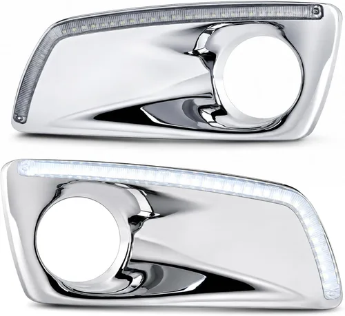Vista 9 de FV - 2 pares de luces antiniebla LED completas compatibles con Kenworth T660 (2014-2021), Peterbilt 579 (2013-2021) 587 (2011-2016), lámparas