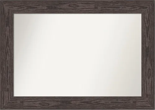 Vista 354 de Amanti Art Espejo personalizado, espejo de baño negro puente, espejo de pared o espejo de tocador de baño sobre el fregadero (26 x 26 pulgadas)