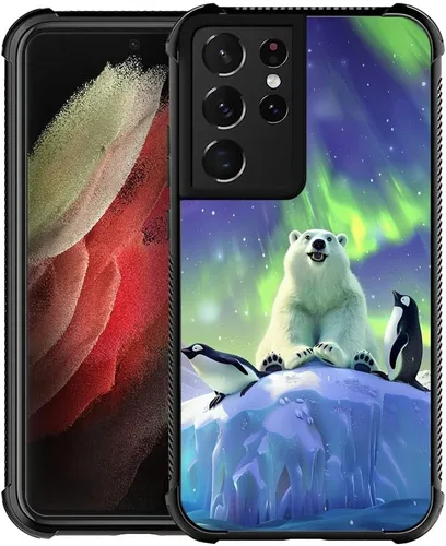 Vista 61 de Funda compatible con Samsung Galaxy S21, diseño de elefantes africanos, diseño increíble a prueba de golpes, antiarañazos, carcasa trasera