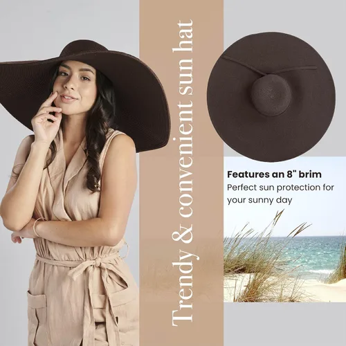 Vista 34 de San Diego Hat Company Ultrabraid Sombrero con ala extra grande, para mujer.
