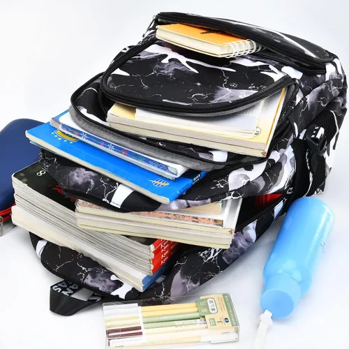 Vista 6 de Mochila de camuflaje para niños, mochila ligera de camuflaje para escuela primaria, mochila para escuela secundaria, mochila repelente al agua