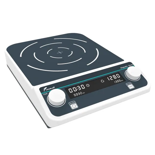 Vista 7 de JOANLAB Placa de agitador magnético digital grande 5L de laboratorio con alta capacidad, mezclador de placa magnética 50-1500rpm con temporizador