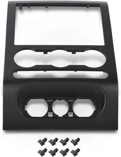 Vista 16 de PIT66 Bisel de radio para salpicadero compatible con Toyota Tacoma 1995 1996 1997, bisel de panel de tablero de instrumentos de plástico ABS negro