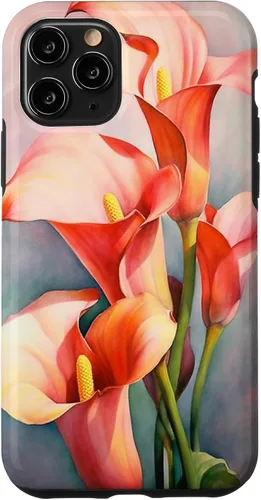Vista 29 de Calla Lilies Flower Floral Watercolor Case for iPhone 17