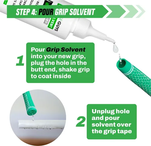 Vista 5 de Wedge Guys Golf Grip Kits for Regripping Golf Clubs - Professional Quality - Options Include Hook Blade, 15 or 30 Tape Strips, 5 or 8 oz Solvent