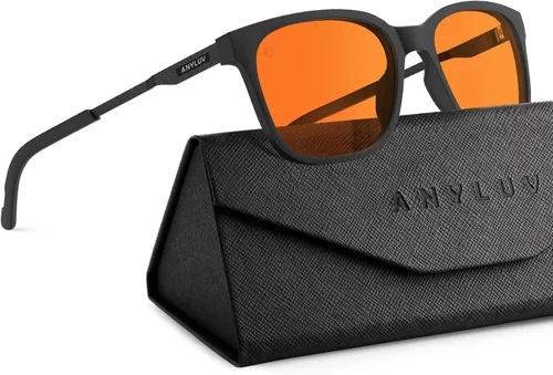Vista 13 de ANYLUV Blue Light Glasses for Men, Lightweight Computer Gaming Glasses, Stylish Anti Eyestrain Blue Light Blocking Men