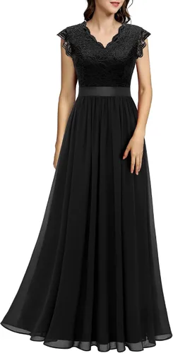 Vista 34 de Dressystar - Vestido de dama de honor, sin mangas, con cuello en V, para fiesta de boda