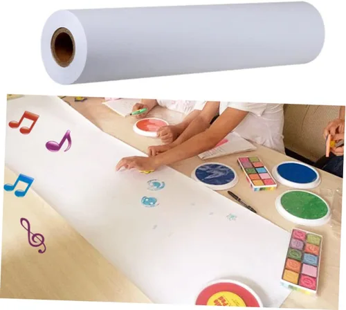 Vista 5 de EXCEART 2 unidades de papel de dibujo blanco de acuarela para niños y niñas, actividades artísticas recicladas, ph neutro, dibujo en blanco