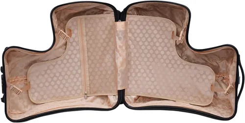 Vista 4 de JAYEUW Maleta de viaje para niños de 20 pulgadas, maleta portátil con ruedas giratorias resistentes y cinturón seguro, maleta de viaje para niños