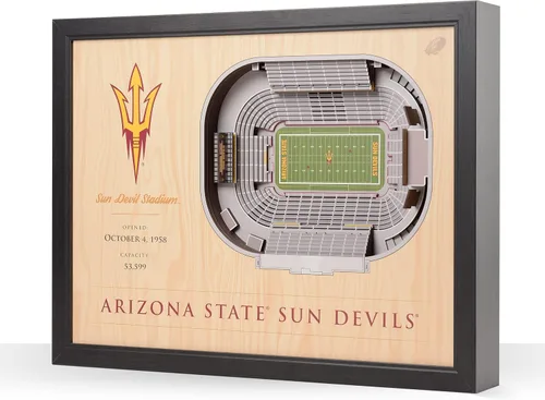 Vista 9 de YouTheFan NCAA Arte de Pared StadiumView de 25 Capas