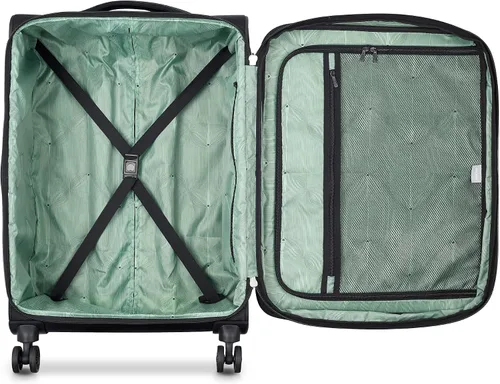 Vista 5 de DELSEY Paris Sky Max 2.0 Softside - Equipaje expandible con ruedas giratorias, Negro -, Sky Max 2.0 Softside - Equipaje expandible con ruedas
