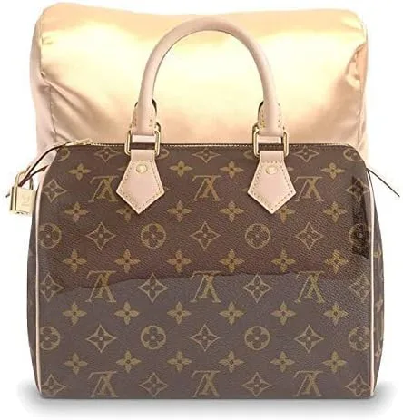Vista 3 de Almohada de satén de lujo para bolsa de lujo en champán compatible con el bolso de diseñador Speedy 25