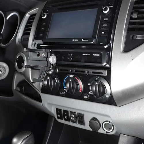 Vista 4 de Soporte de teléfono de automóvil para Toyota Tacoma 2011-2014, carril multifuncional para panel de salpicadero, práctico soporte de navegación