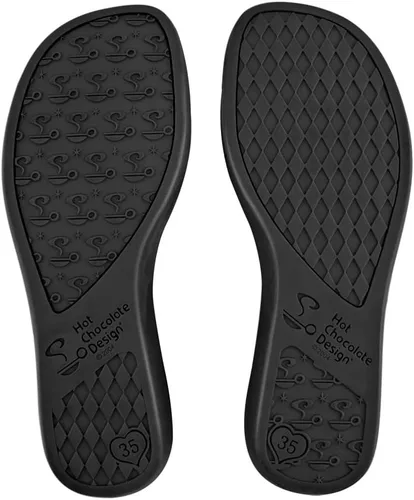 Vista 5 de Hot Chocolate Design Chocolaticas Funky de Lona Zapatos Bajos Tipo Mary Jane para Mujer