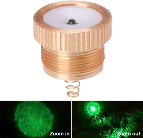 Vista 9 de Módulo de luz roja original luz verde luz blanca IR850 LED para linternas de caza KL52Plus (módulo de luz LED verde)