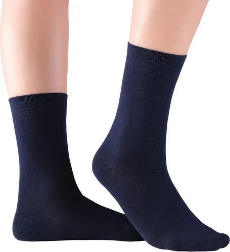 Vista 3 de Calcetines finos de algodón para mujer, calcetines de vestir suaves sin costuras para damas, negocios e informales, 48 pares en caja de regalo
