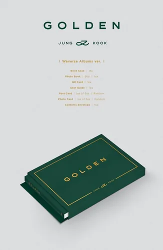 Vista 4 de (WEVERSE ALBUMS Ver.) JUNGKOOK [ORO] Álbum K-POP SELLADO