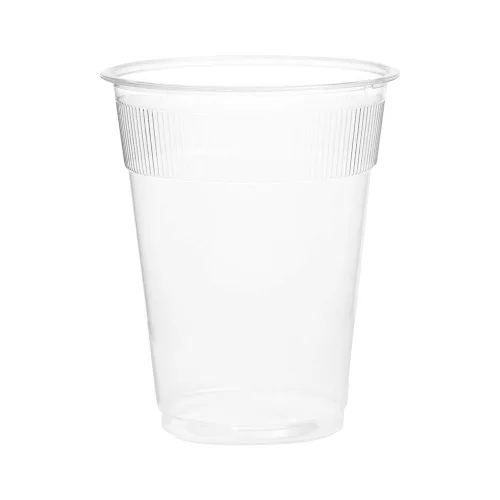 Vista 2 de AP0900W Taza de alojamiento de plástico sin logotipo envuelta translúcida de 9 oz (caja de 1,000)