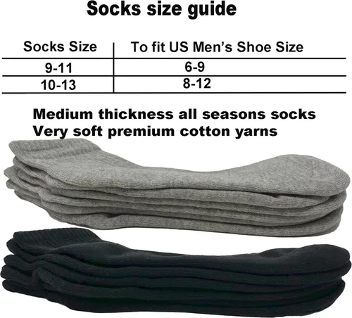 Vista 6 de Glory Max 6 pares de calcetines tobilleros de algodón sólido para hombre con amortiguación